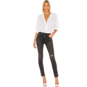 Citizens of Humanity Rocket Mid Rise Skinny Jeans Lithe Size 25 Distressed